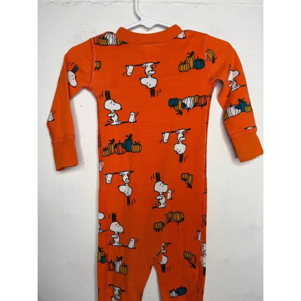 Hanna Andersson Unisex 12-18 Months Snoopy Halloween Pajamas